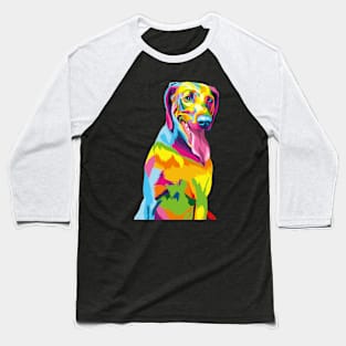 Dog colorful Baseball T-Shirt